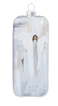Angel Rectangle Ornament - 6"