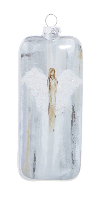 Angel Rectangle Ornament - 6"