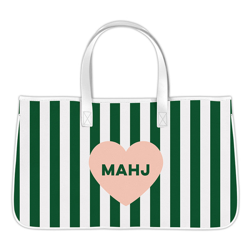 Mahjong Canvas Tote - Mahj Heart