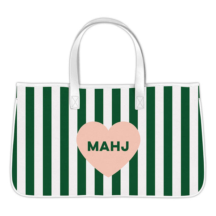 Mahjong Canvas Tote - Mahj Heart