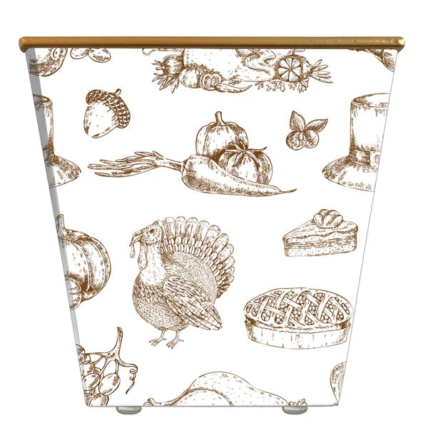 Thanksgiving Turkey Cachepot Container