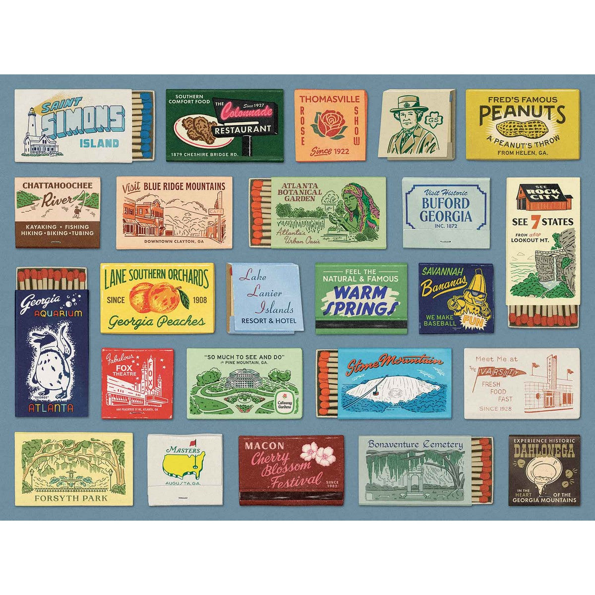 Georgia State Matchbooks - 500 Piece