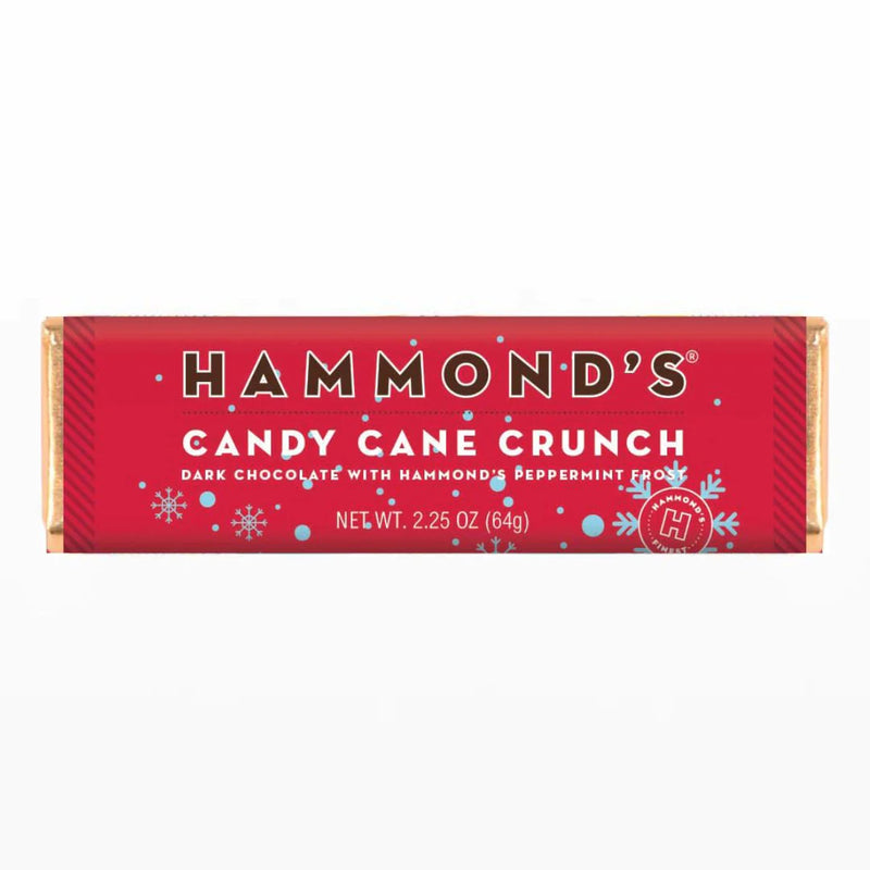 Hammond's - Candy Cane Crunch Dark Chocolate Candy Bar