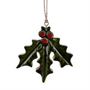 Holly Leaves/Berry Ornament
