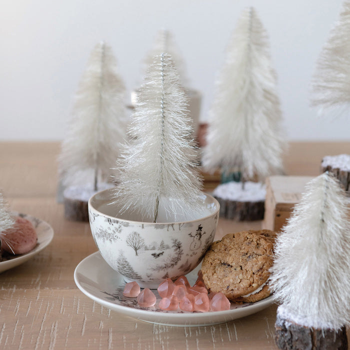 String Trees with Wood Slice Base