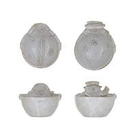 Stoneware Santa/Snowman Shaped Bowl