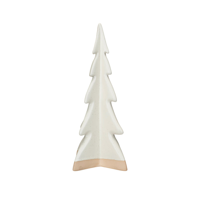 Stoneware Tree, Reactive Glaze, Unglazed - Cream