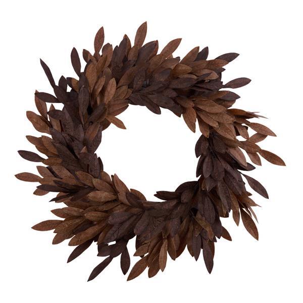 Bay Leaf Wreath - Brown/Tan - 30"