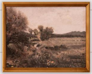 Vintage Landscapes - Antique Gold Framed Print