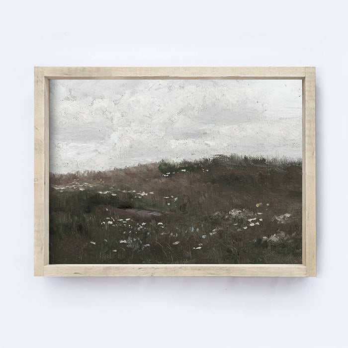 Vintage Landscape Wood Sign | Vintage Meadow