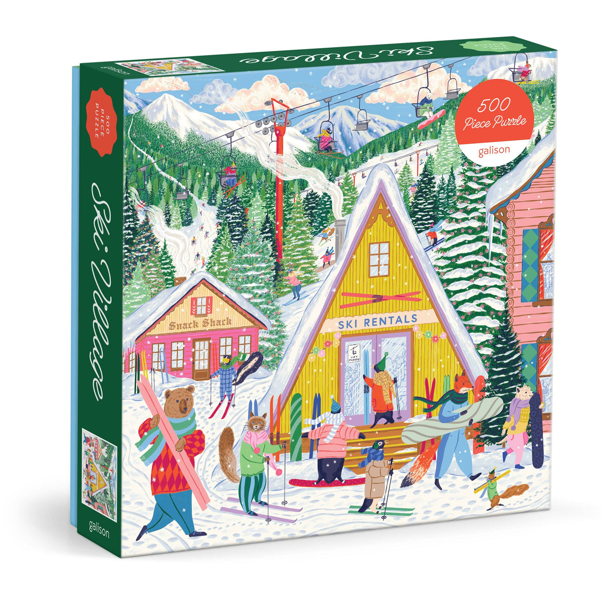 Ski Village 500 Piece Puzzle