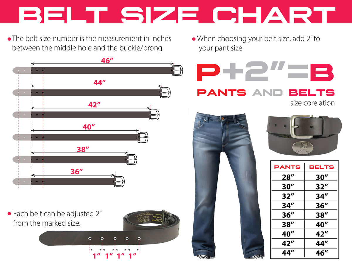 Bass Men's Brown Leather Concho Belt