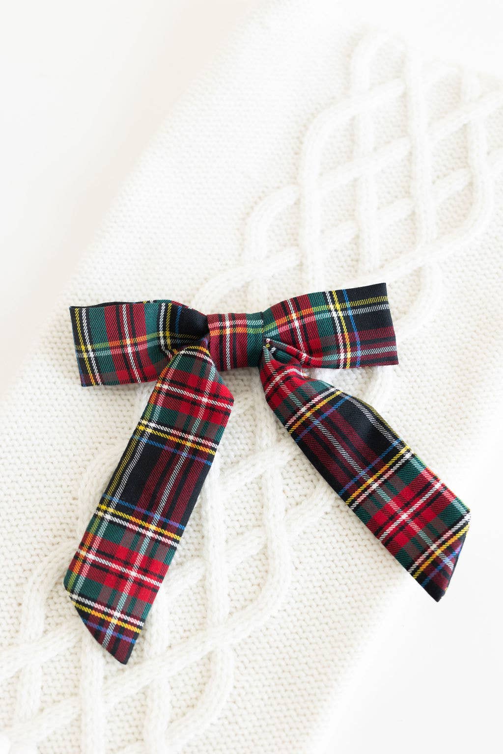 Tartan Christmas Plaid Hair Bow Barrette | Emily Bow