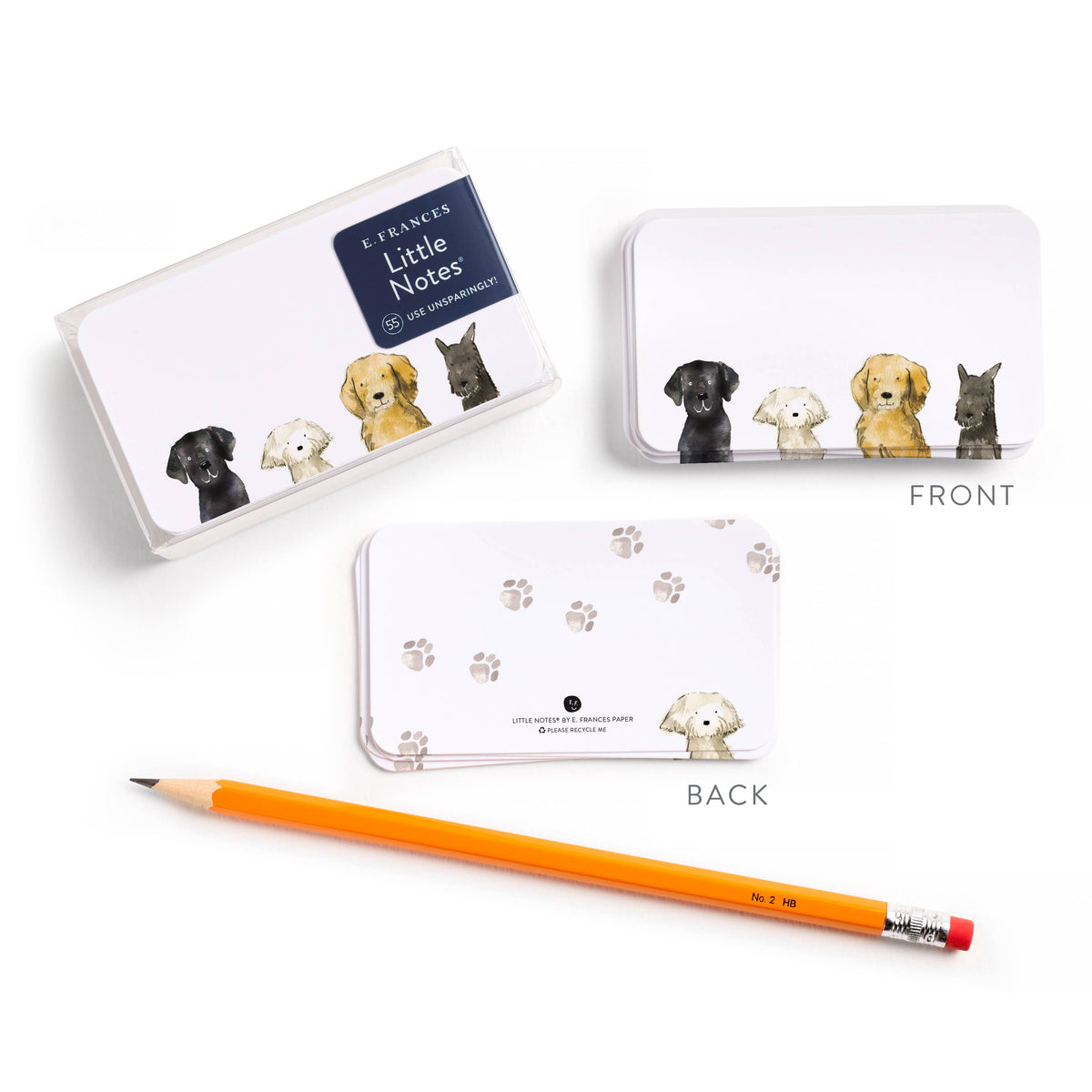Dog Days Little Notes® – Mini Notecard Pack, Set of 55