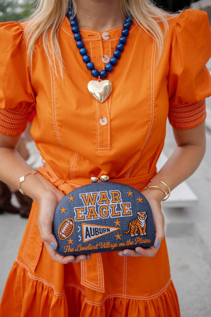 Embroidered Clutch - War Eagle