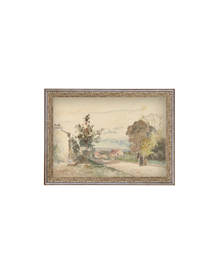 The Road From Versailles Framed Antique Art:  10x8