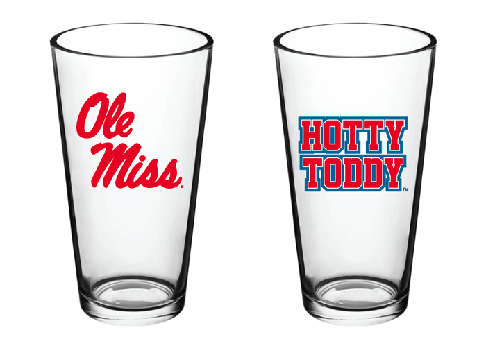 Ole Miss Logo Pint Glass