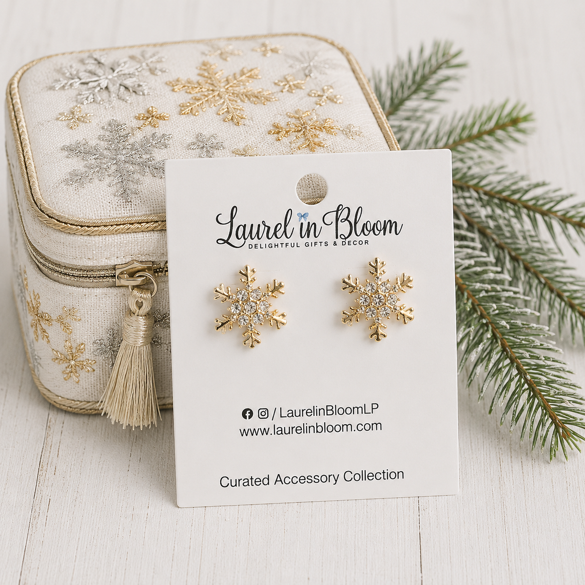 Winterlight Snowflake Studs