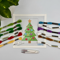 Needlepoint Kit - Christmas Tree Design