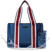 Case-Mate Navy Rugby Stripe Jelly Tote Bag