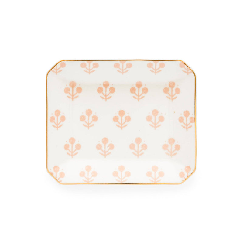 Small Trinket Tray, Rose Floral