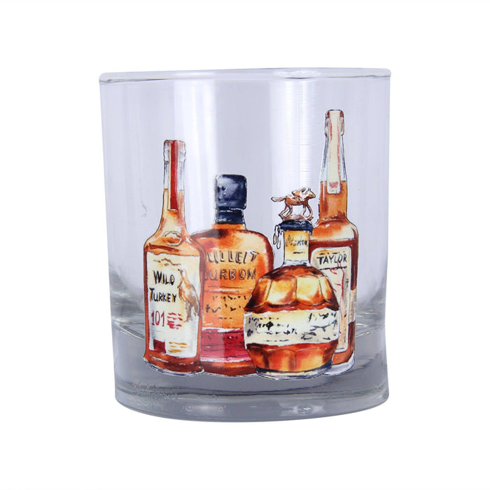 Bourbon Bottles V2 Rocks Glass