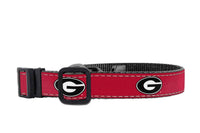 Georgia Bulldogs Adjustable Ribbon Dog Collar Lead.
