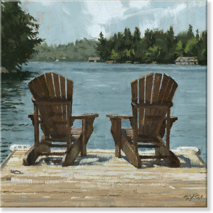Adirondack Chairs Giclee Wall Art