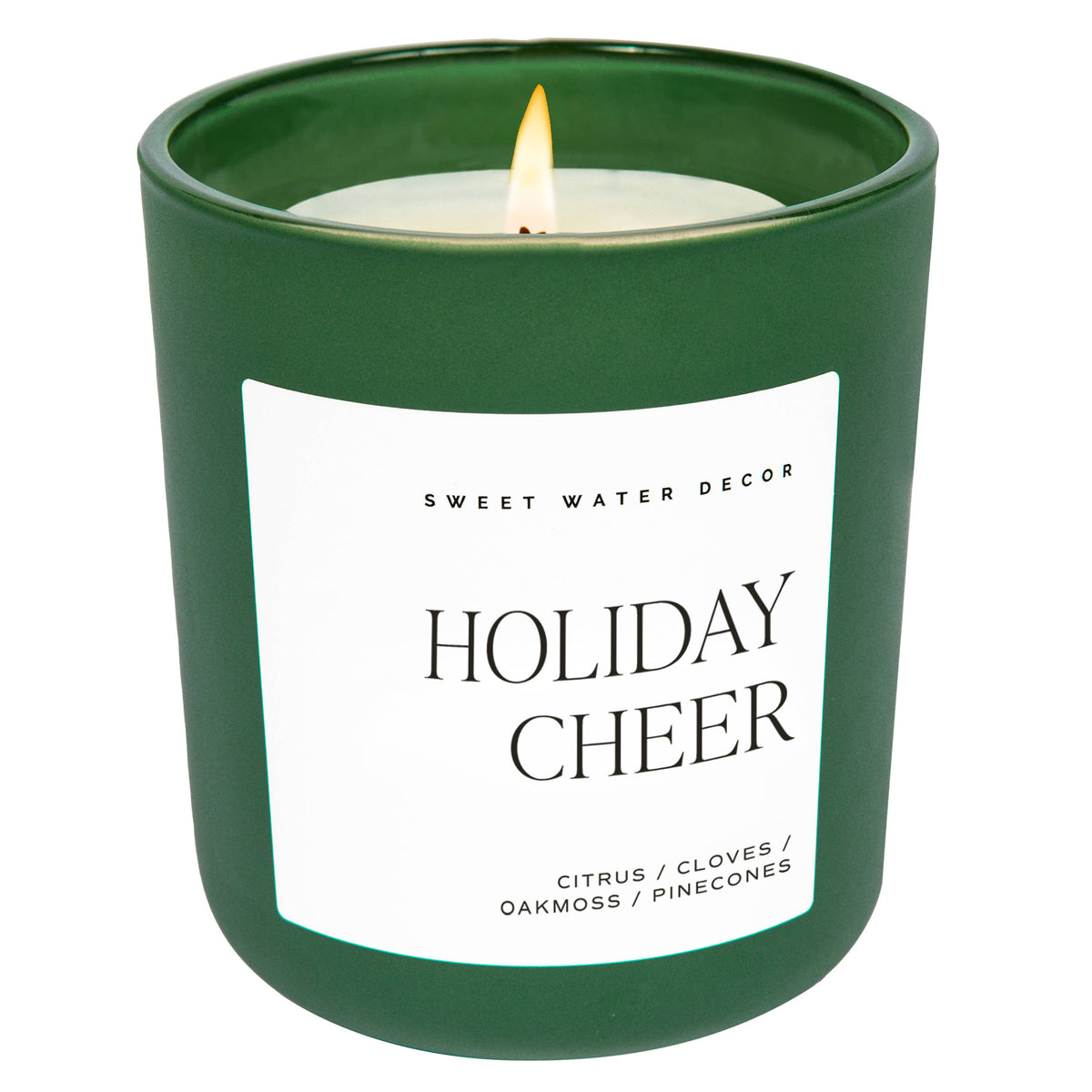 "Holiday Cheer" 15 oz Soy Candle, Matte Jar