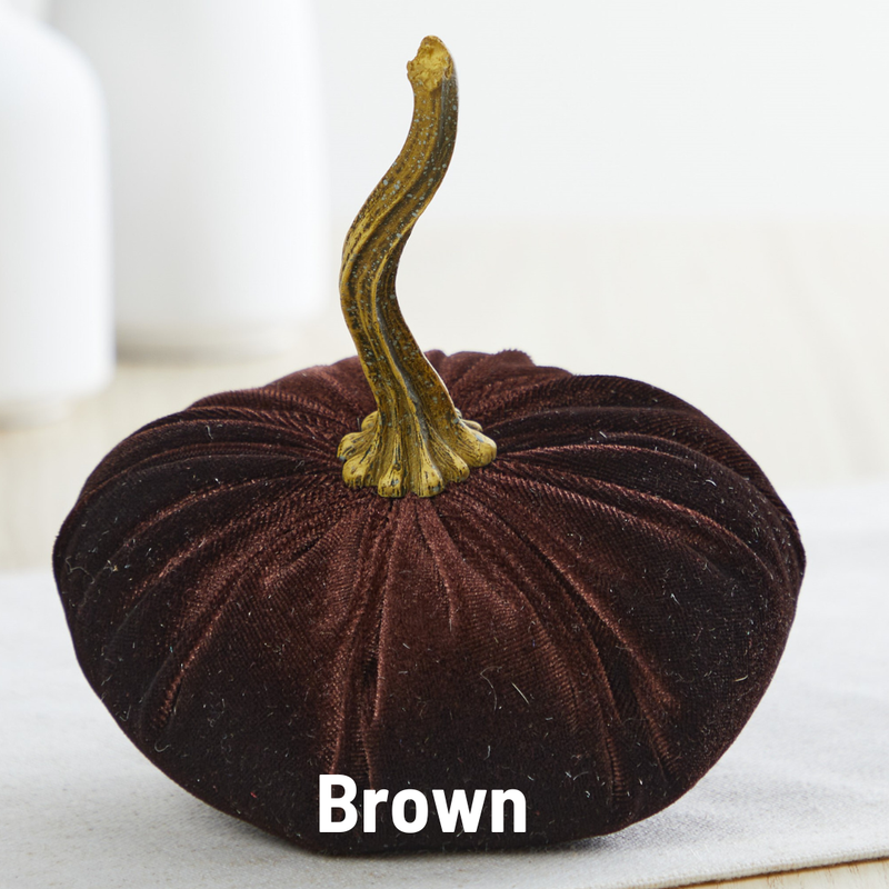 Small Velvet Pumpkins