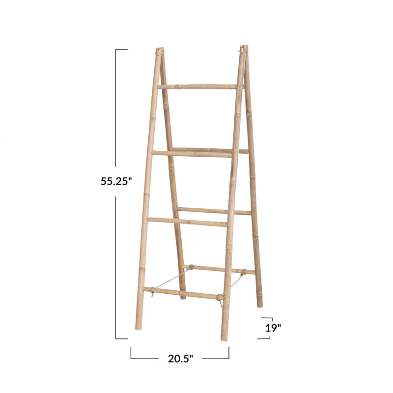 Bamboo Folding Ladder