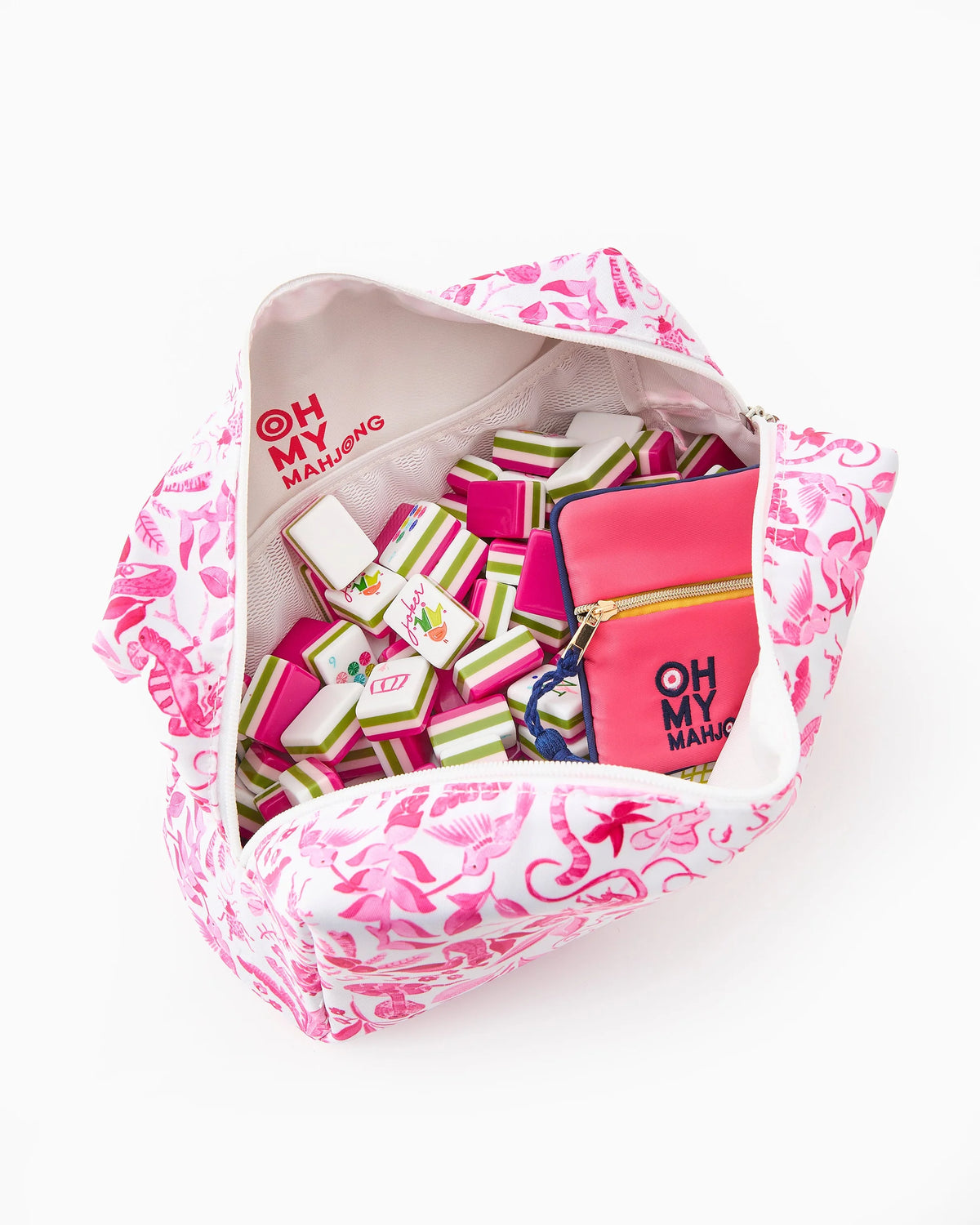 Pink Tile Storage Bag