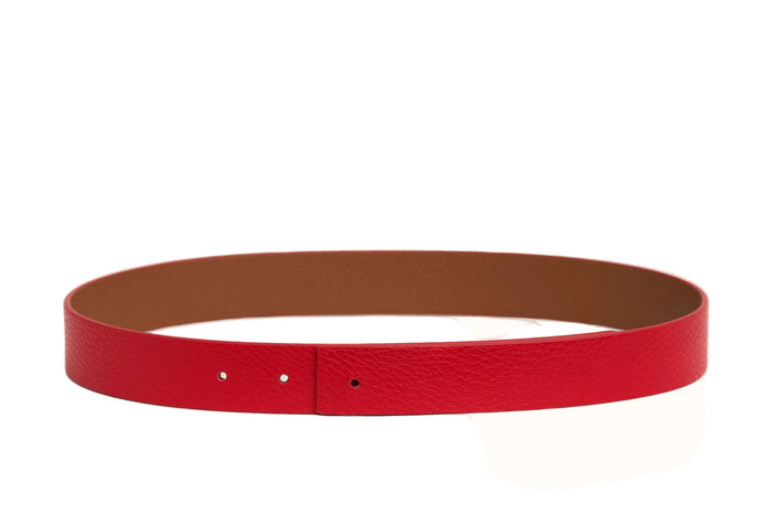 Cesoli - Maraschino & Biscotti Reversible Leather Strap | 3cm