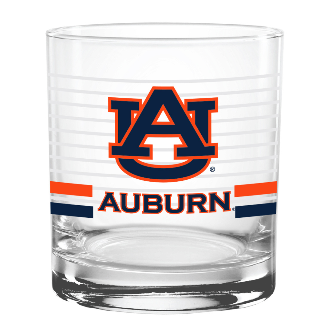 Auburn Tigers Rocks Glass