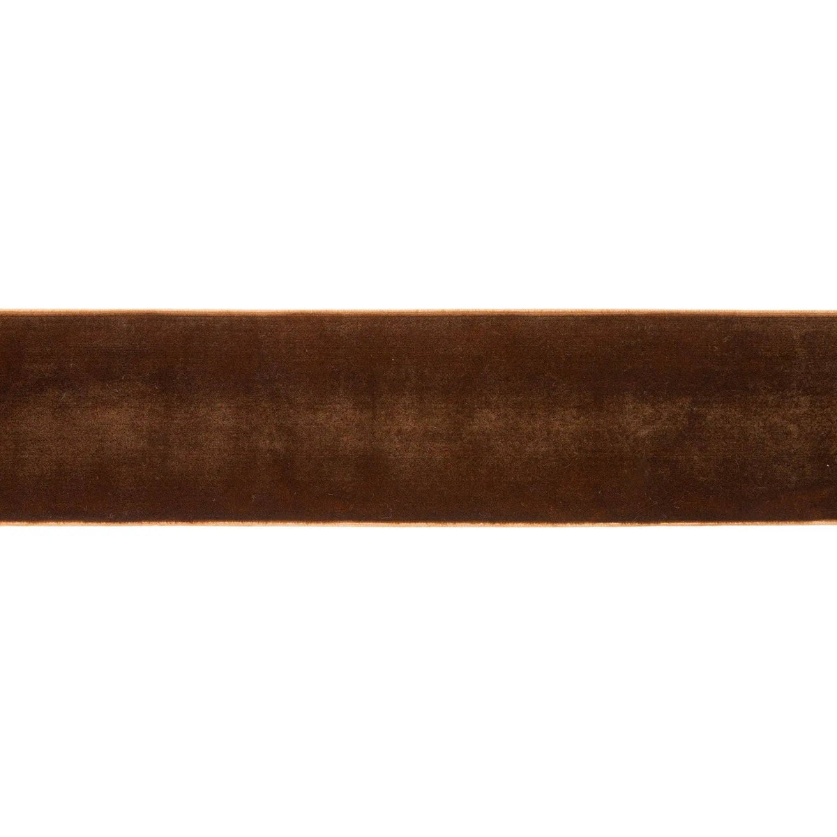 2 1/2" Unwired Velvet Ribbon | Brown | 10 Yds