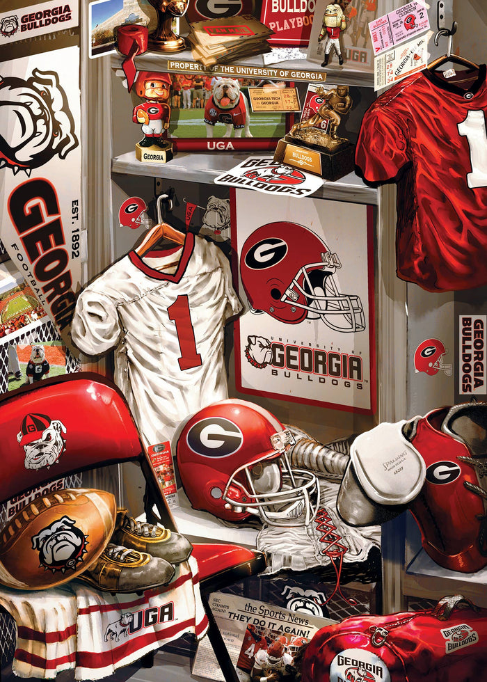 Georgia Bulldogs - Locker Room 500 Piece Puzzle