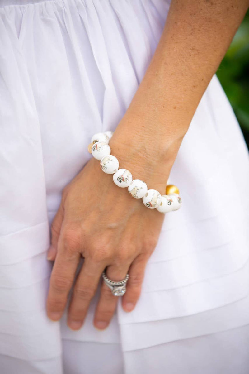 Georgia 14mm Bulldog Bracelet