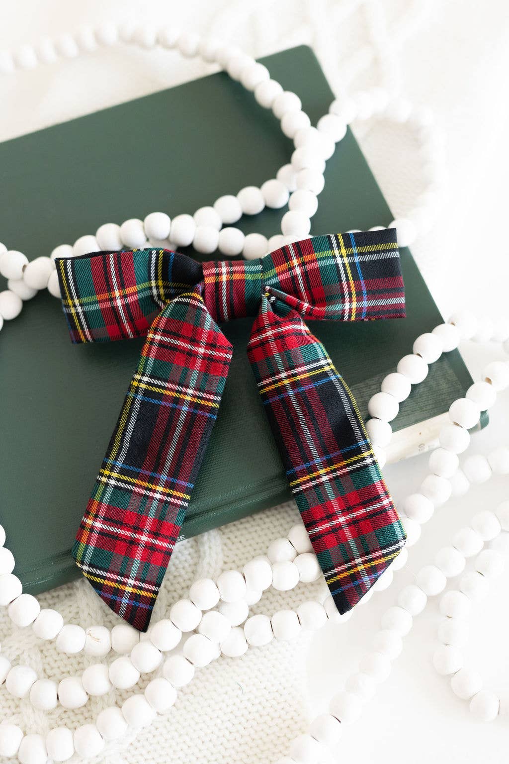 Tartan Christmas Plaid Hair Bow Barrette | Emily Bow