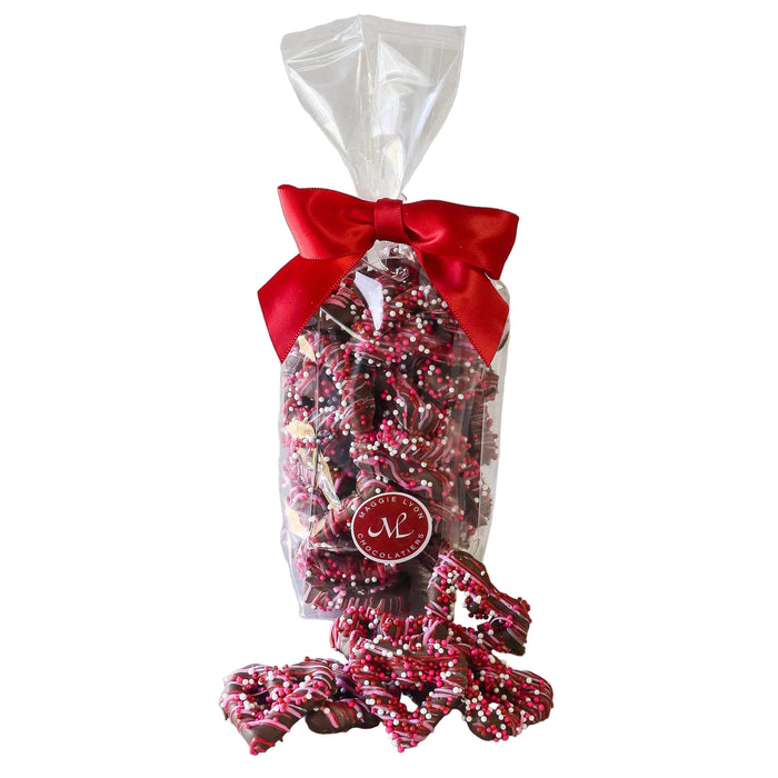 Valentine's Milk Chocolate Covered Heart Shaped Pretzel