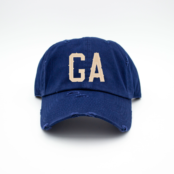 "GA" Baseball Hat - Navy