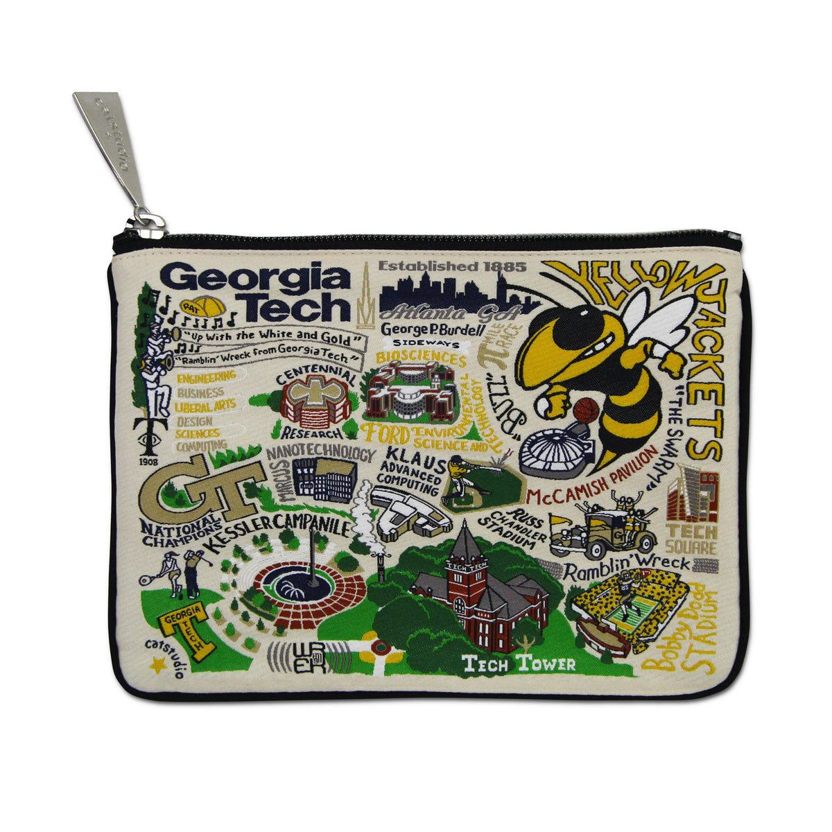 Georgia Tech Collegiate Zip Pouch
