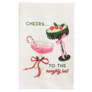 Holiday Bar Saying Tea Towels