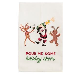 Holiday Bar Saying Tea Towels