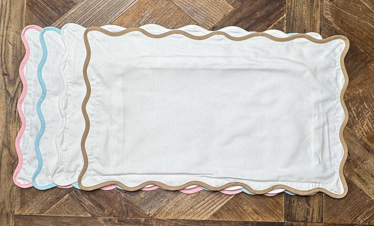 Scallop Pillow Covers - 12" x 20"