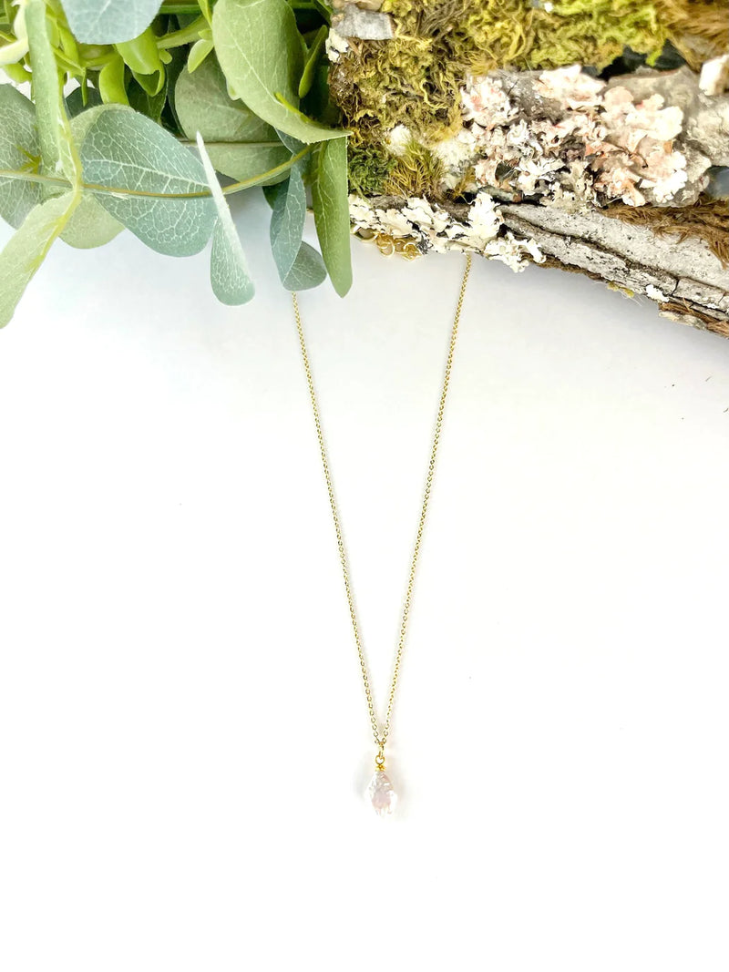 Baby's Breath Necklace - diamond
