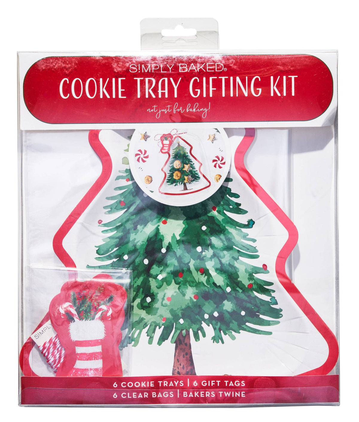Cookie Tray Gifting Kit Tree/6pkg