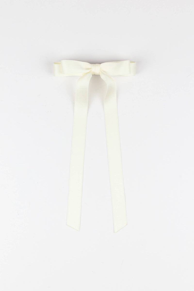 Grace & Grandeur Micro Alice Satin Bow Barrette