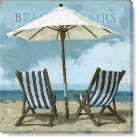 Beach Chairs Giclee Wall Art