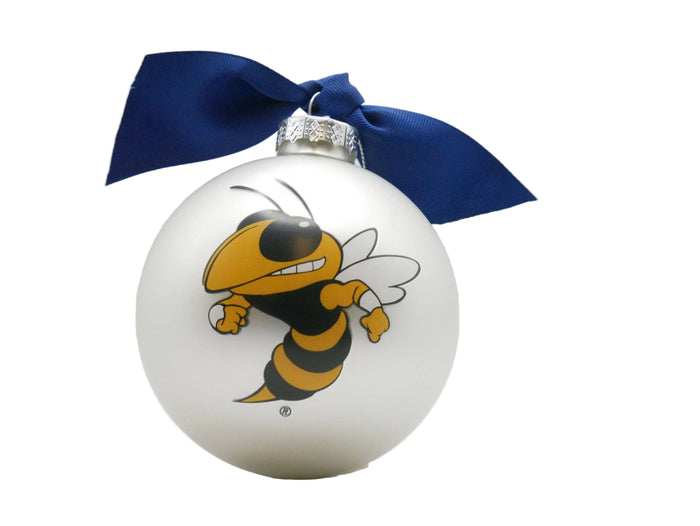 Georgia Tech Mascot Glass Ball Ornament