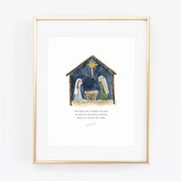 Wall Art Print - Nativity Luke 2:11 scripture
